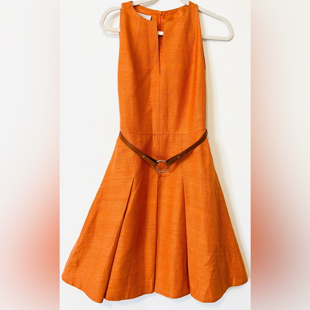 A K R I S PUNTO
Peach Denim Belted Mini Dress - Picture 1 of 6
